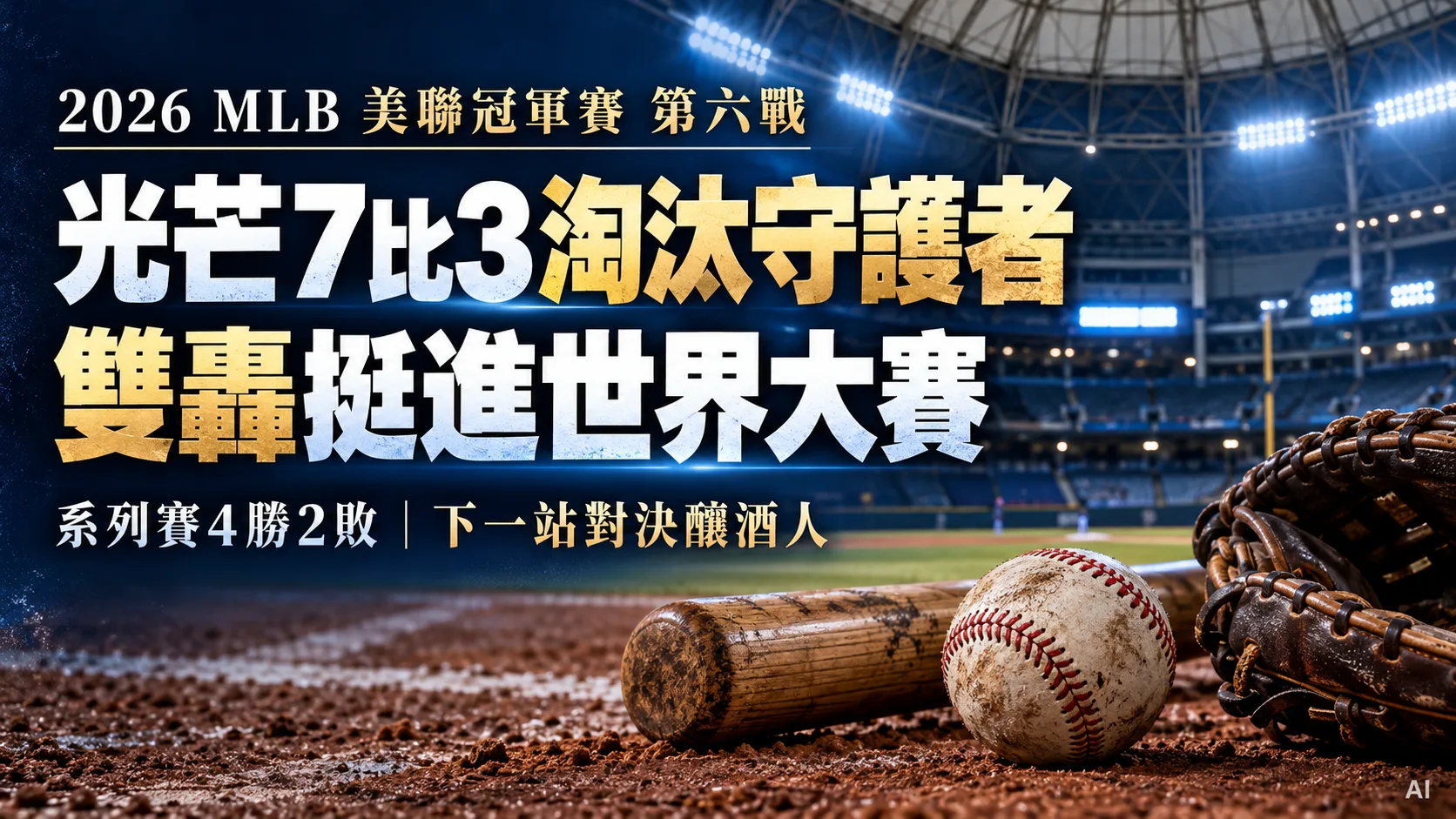 光芒7比3淘汰守護者！卡米內羅、迪亞茲雙轟，4勝2敗挺進世界大賽