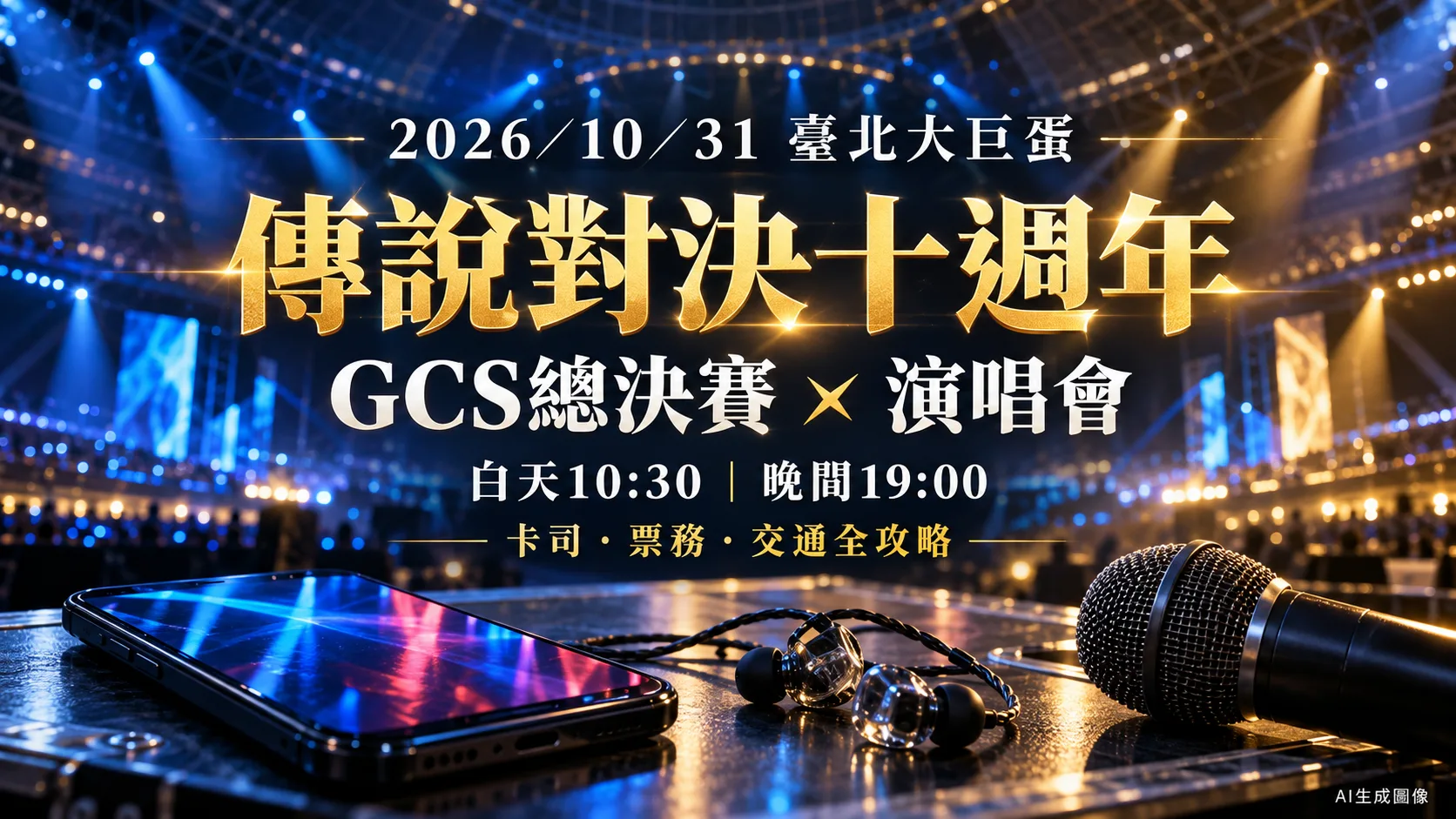傳說對決十週年10/31登大巨蛋！賽程卡司、票務交通攻略