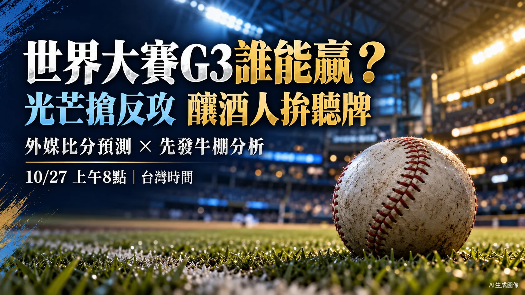 光芒釀酒人世界大賽G3預測分歧！4比3或5比3，先發與牛棚誰占優？