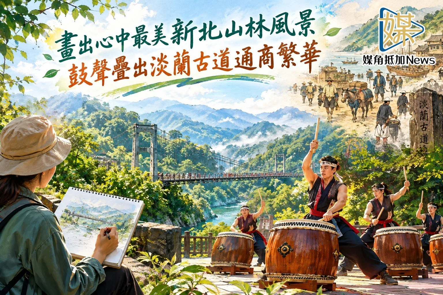 淡蘭古道山林展演　速寫太鼓共譜自然樂章