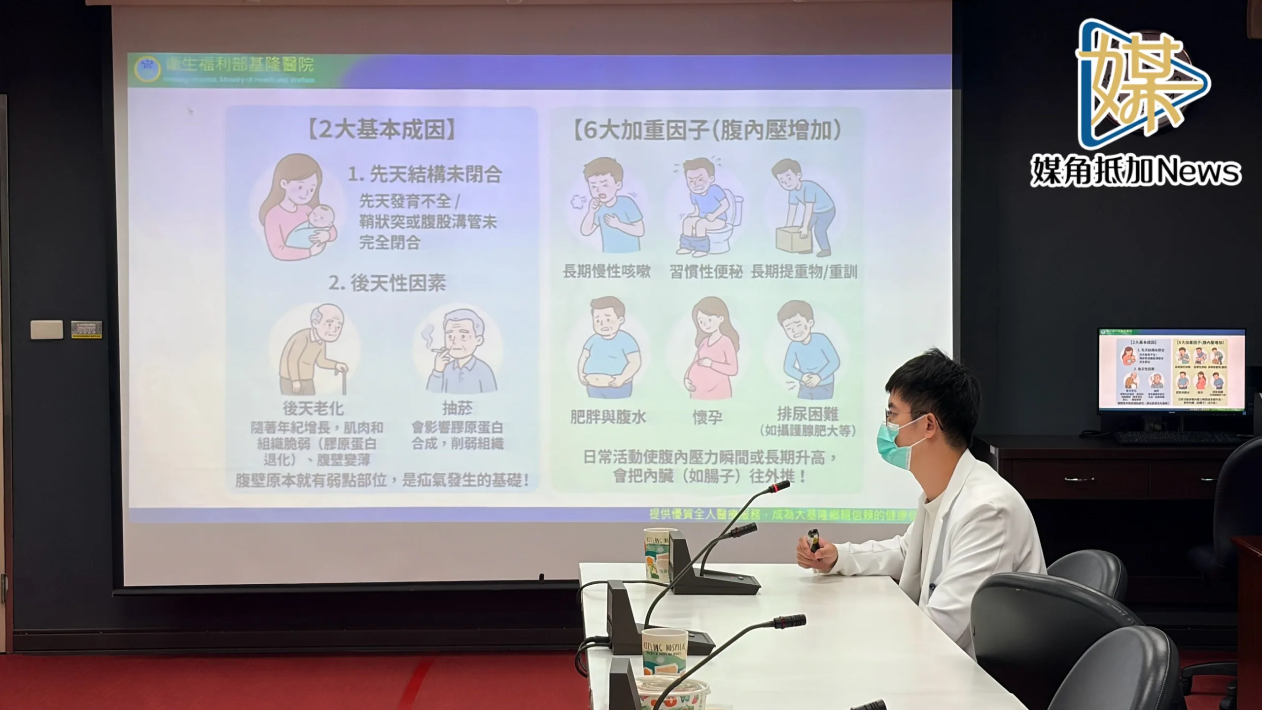 基隆醫院微創治療疝氣　70歲男腫塊30年隔日出院