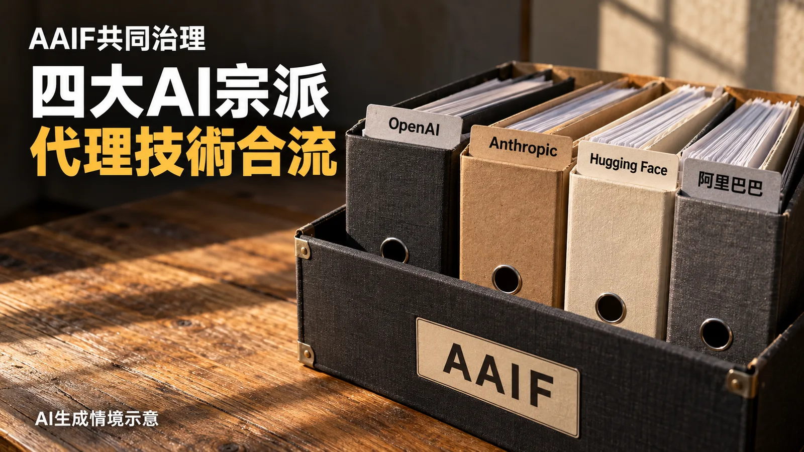 四大AI宗派合流，OpenAI等將代理專案交基金會共管