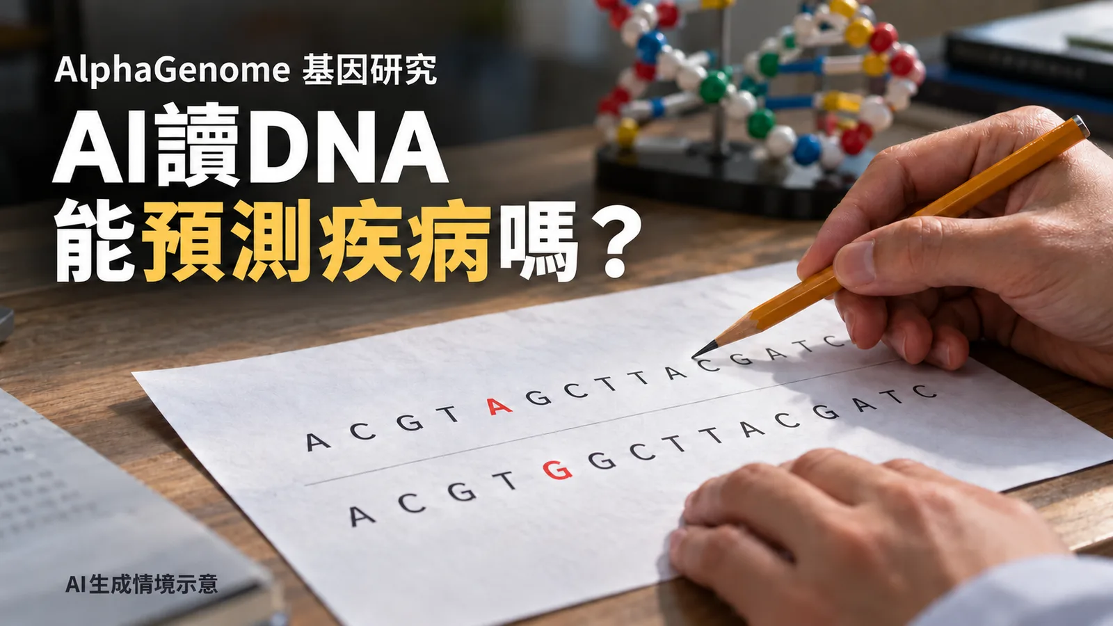 AI能讀DNA，為何還難預測一個人會不會生病？
