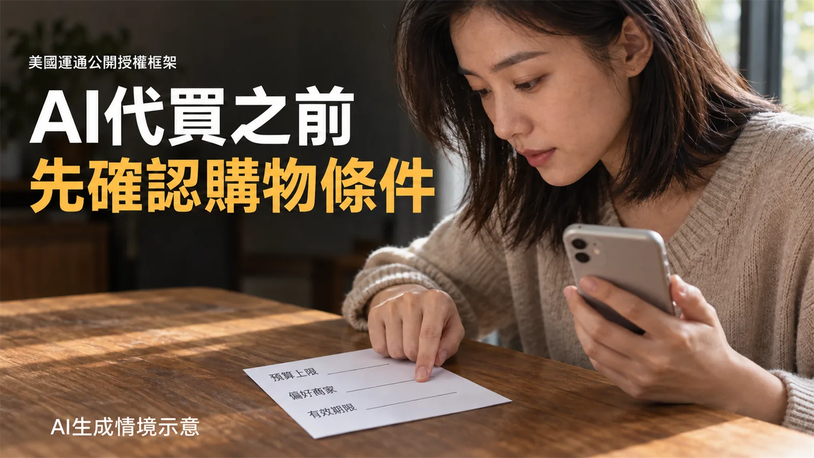 美國運通公開AI購物授權框架，代買前先確認條件