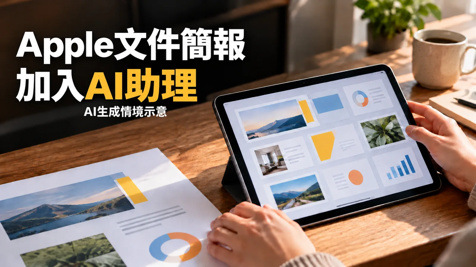 Apple文件簡報加入AI助理，11月先用美式英文