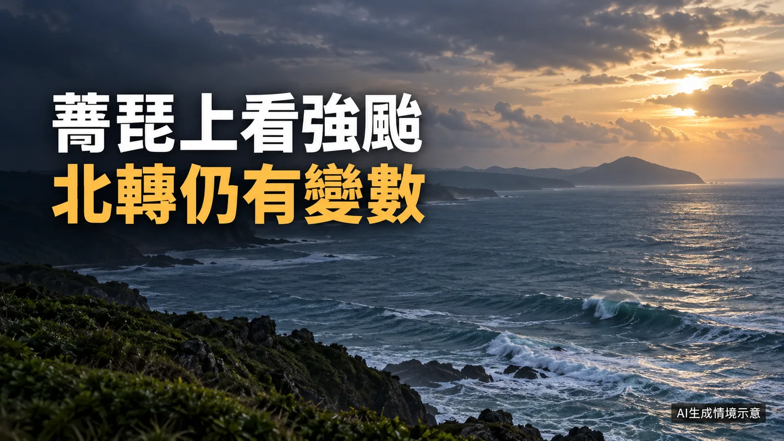 薔琵上看強颱，會靠近台灣嗎？氣象署與專家看北轉變數