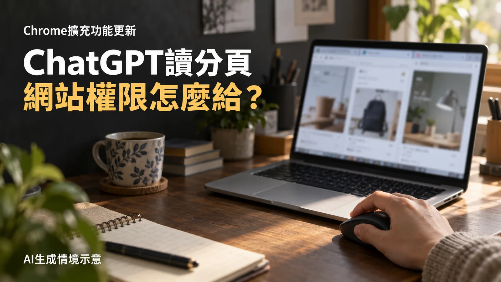 ChatGPT更新Chrome分頁協作，讀取網站前怎麼授權？