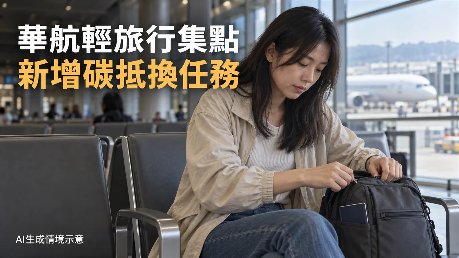 華航輕旅行新增碳抵換集點，8點購票優惠怎麼用？