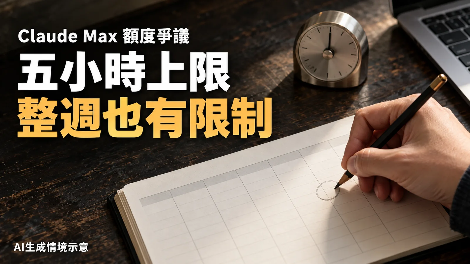 Claude Max額度差異引爭議，五小時與每週上限怎麼看？