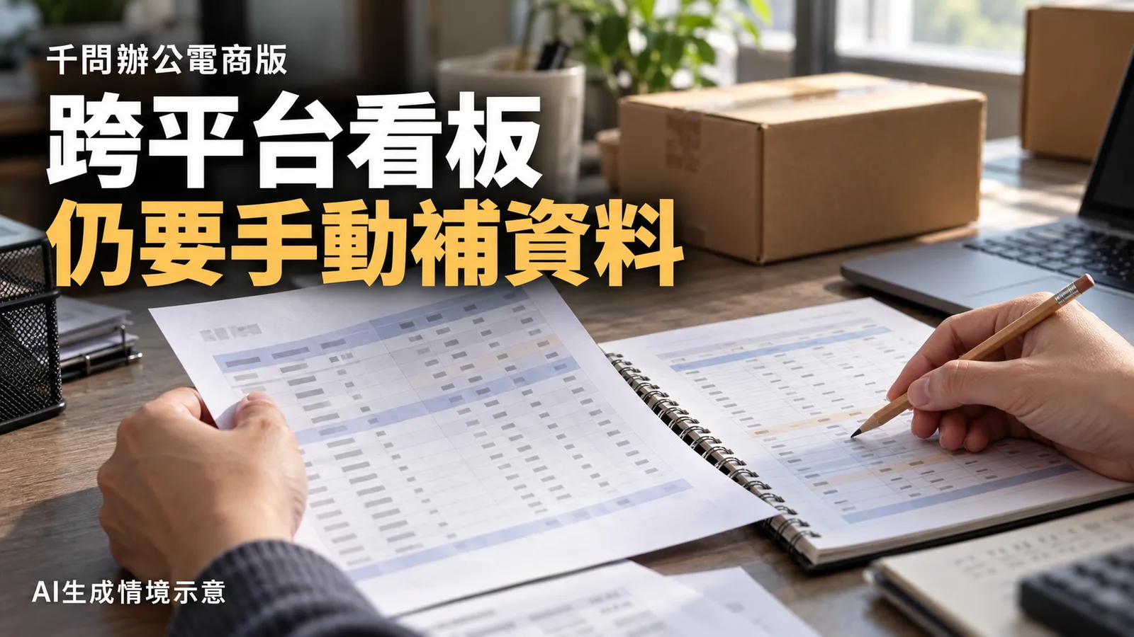 千問辦公推電商AI，外部平台看板仍需手動補資料