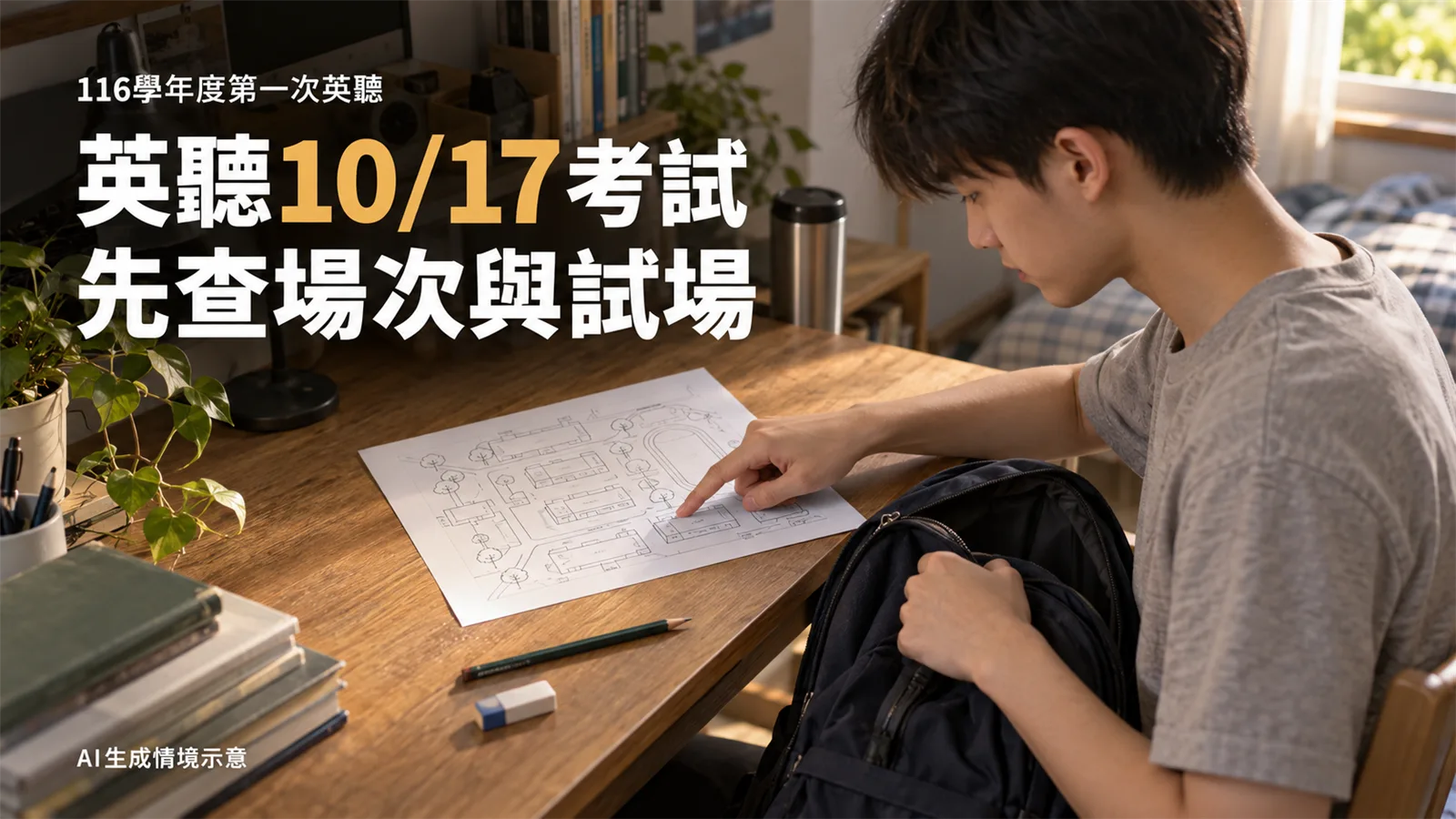 英聽10月17日考試，試場怎麼查？突發傷病網路申請至14日17時