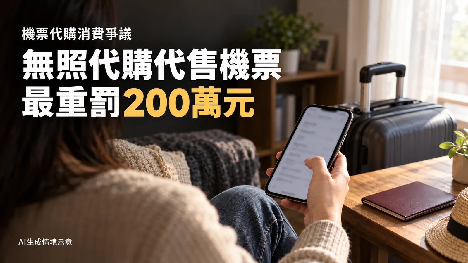 群組代購機票爆消費爭議，觀光署：無照經營最重罰200萬元