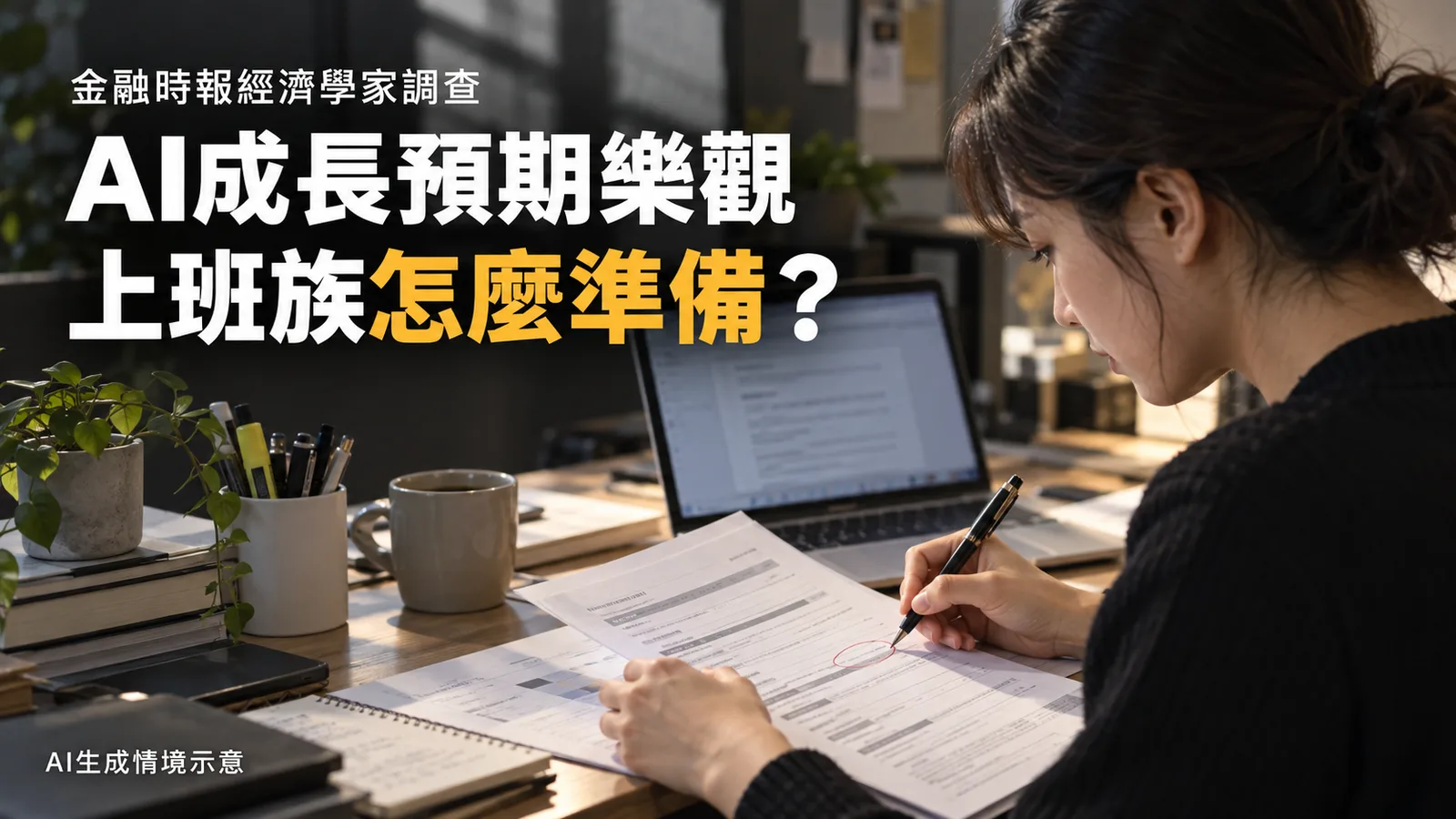 金融時報調查樂看AI成長，上班族如何判斷工作風險？