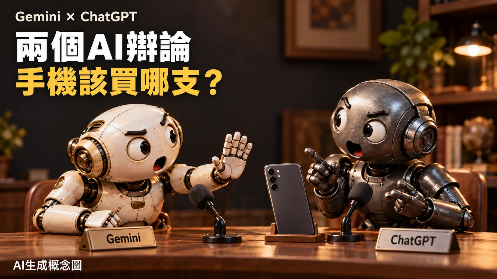 Gemini與ChatGPT辯論選手機，先搶話、再改比設計理念