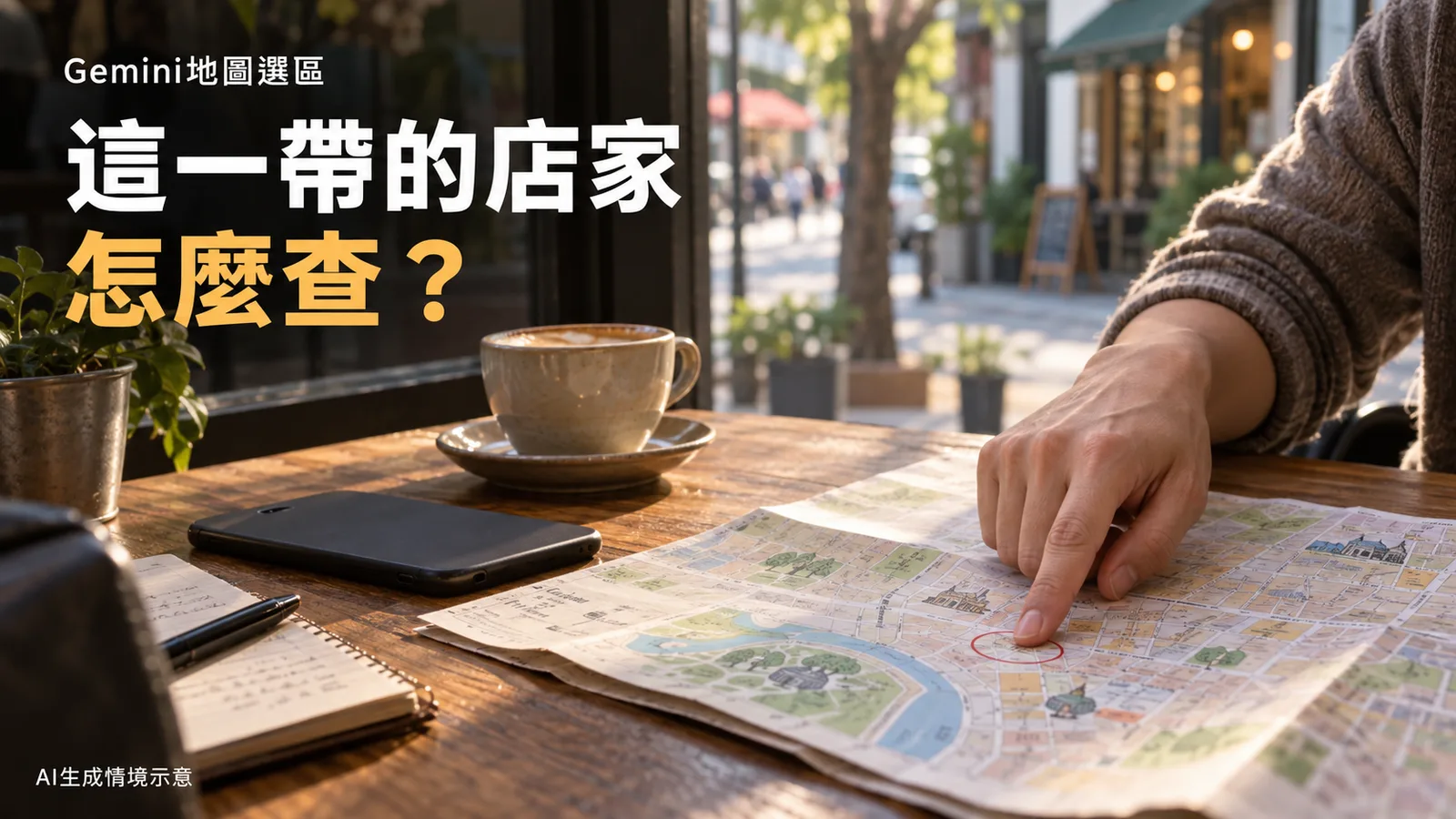 Gemini手機版新增地圖選區，能查哪些店家資訊？