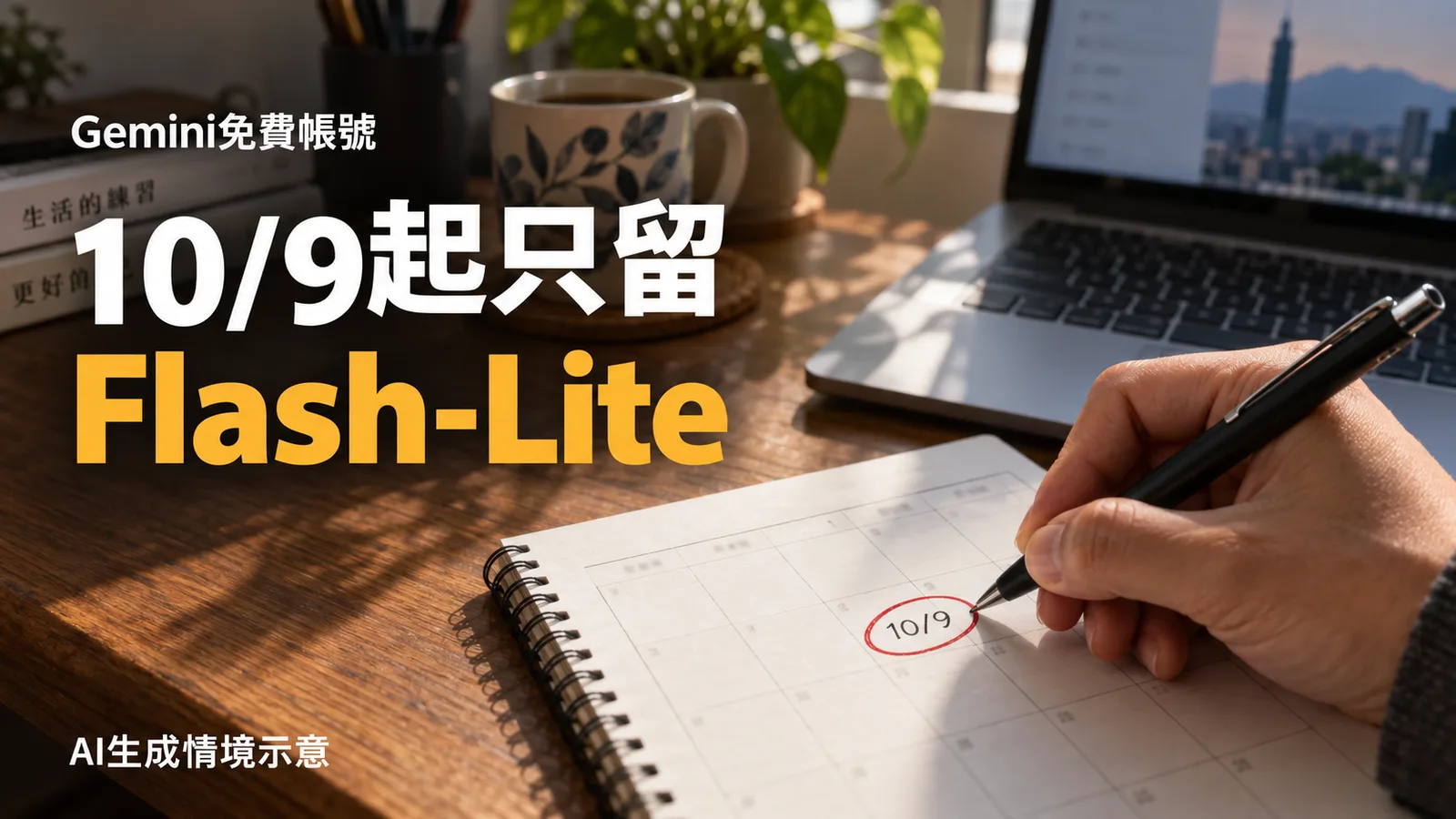 Gemini免費帳號10月9日起只留Flash-Lite，AI Plus將停用Pro