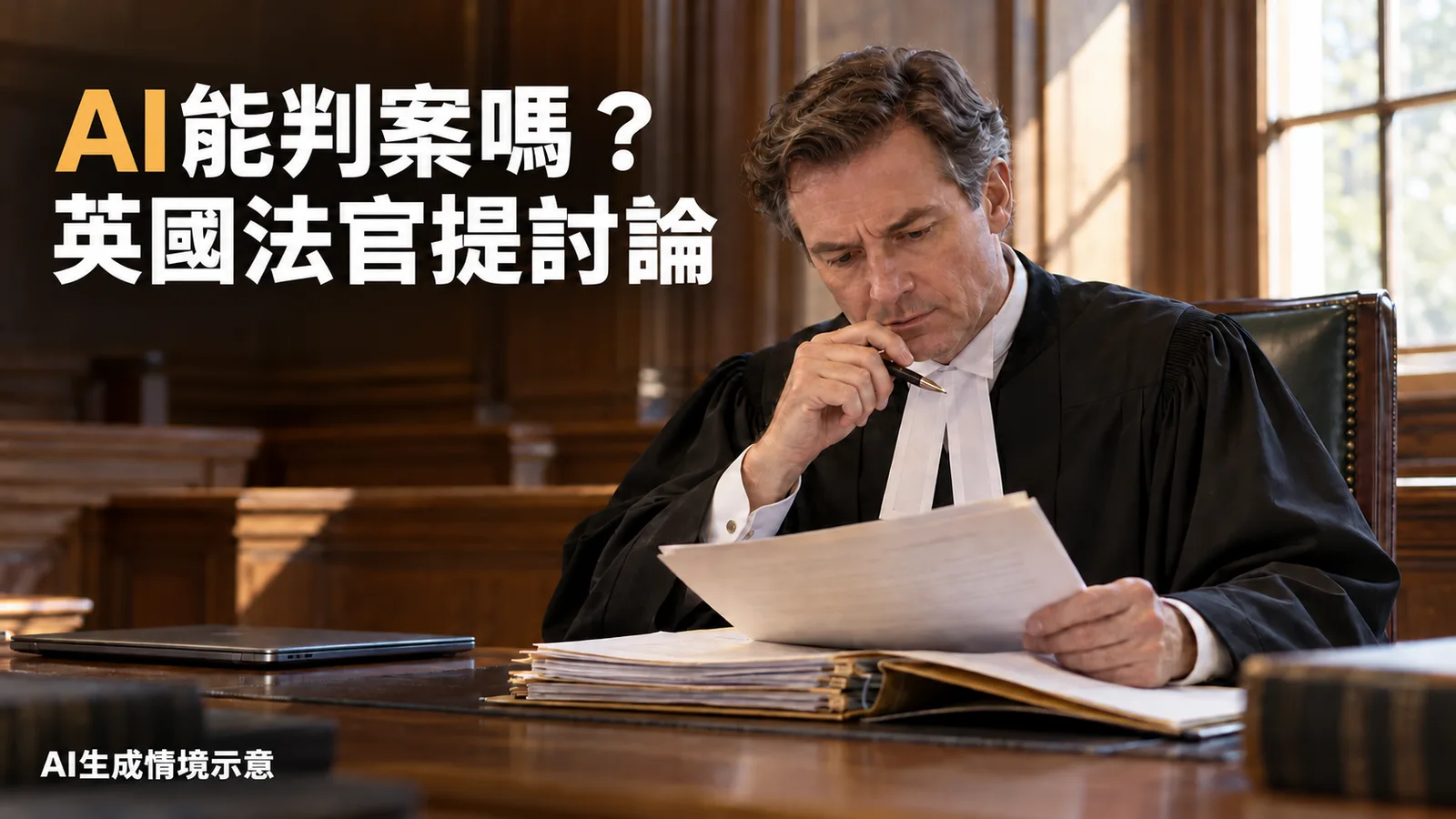 AI能判案嗎？英國資深法官主張先討論民事案件界線