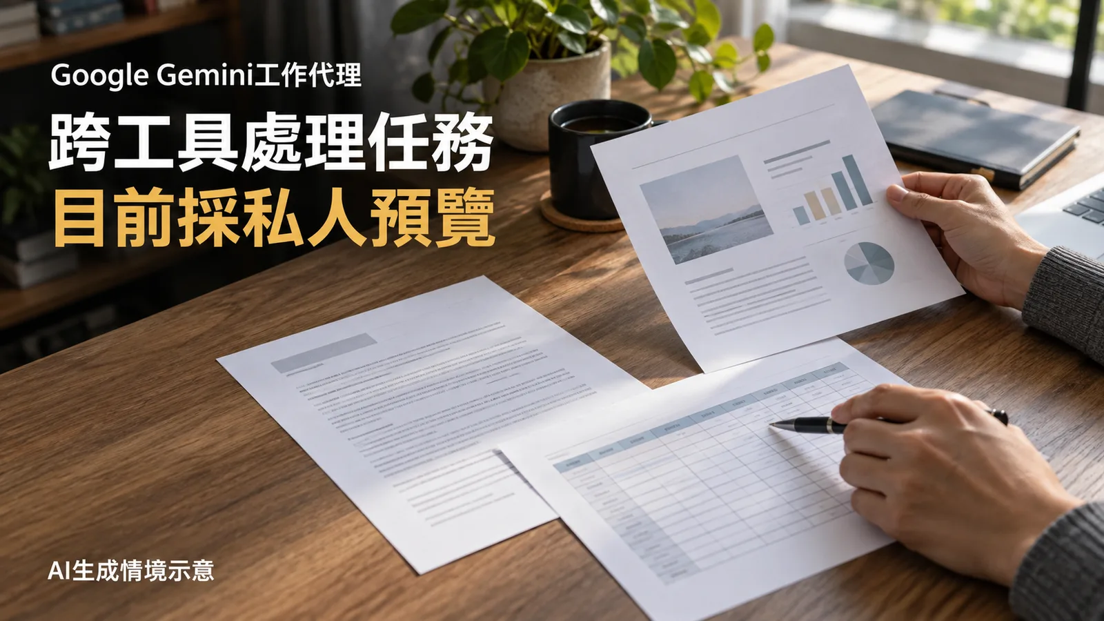 Google公布Gemini工作代理，跨工具任務目前採私人預覽