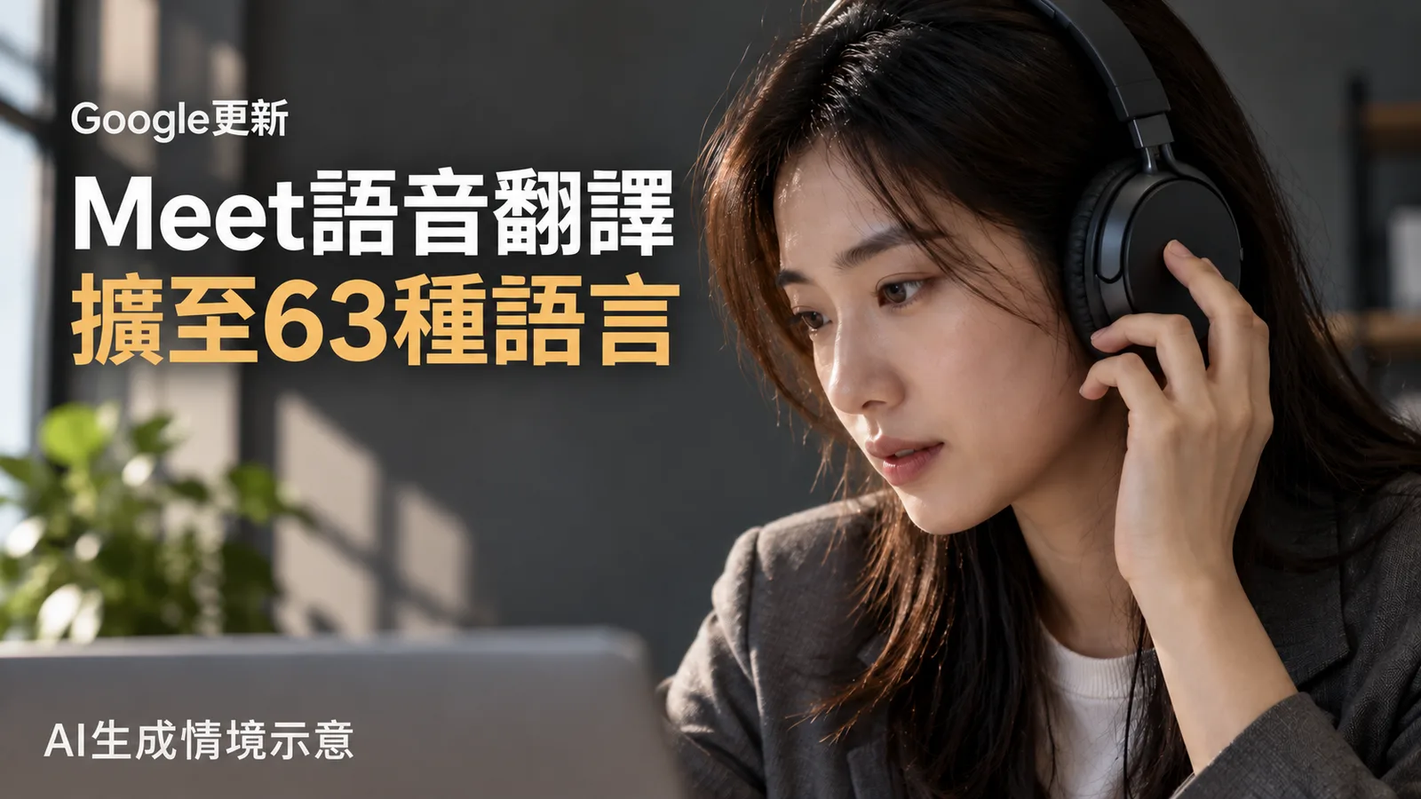 Google Meet語音翻譯擴至63語言，中文能怎麼用？