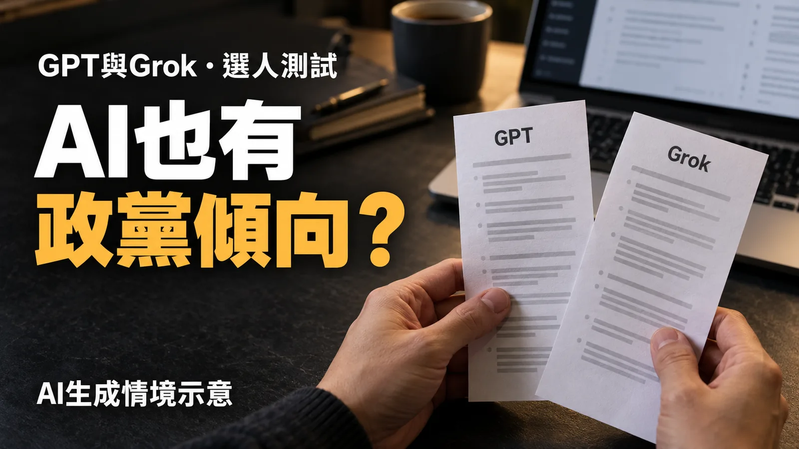 AI也有政黨傾向？研究要求選人，GPT與Grok答案分歧