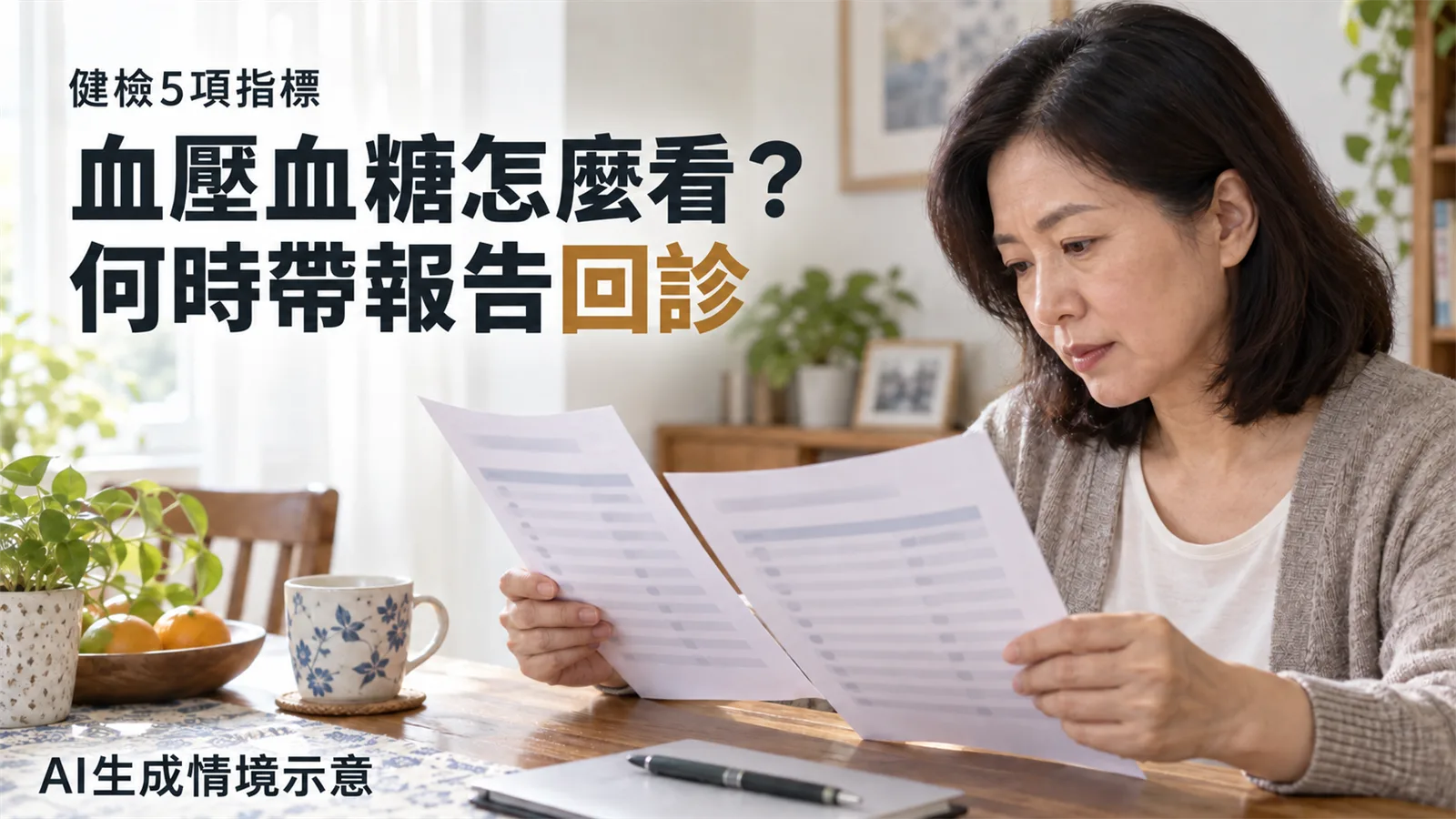 健檢5項指標與失智、中風有何關係？血壓血糖怎麼看、何時回診