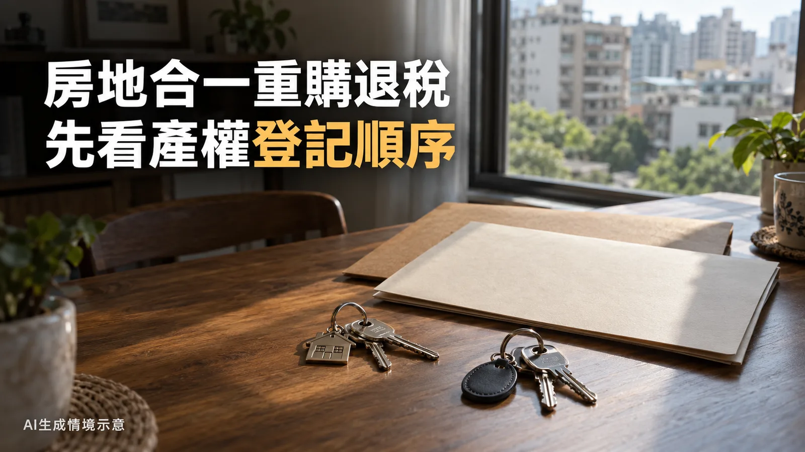 先簽預售屋、交屋後賣掉能退稅？房地合一重購優惠看登記順序