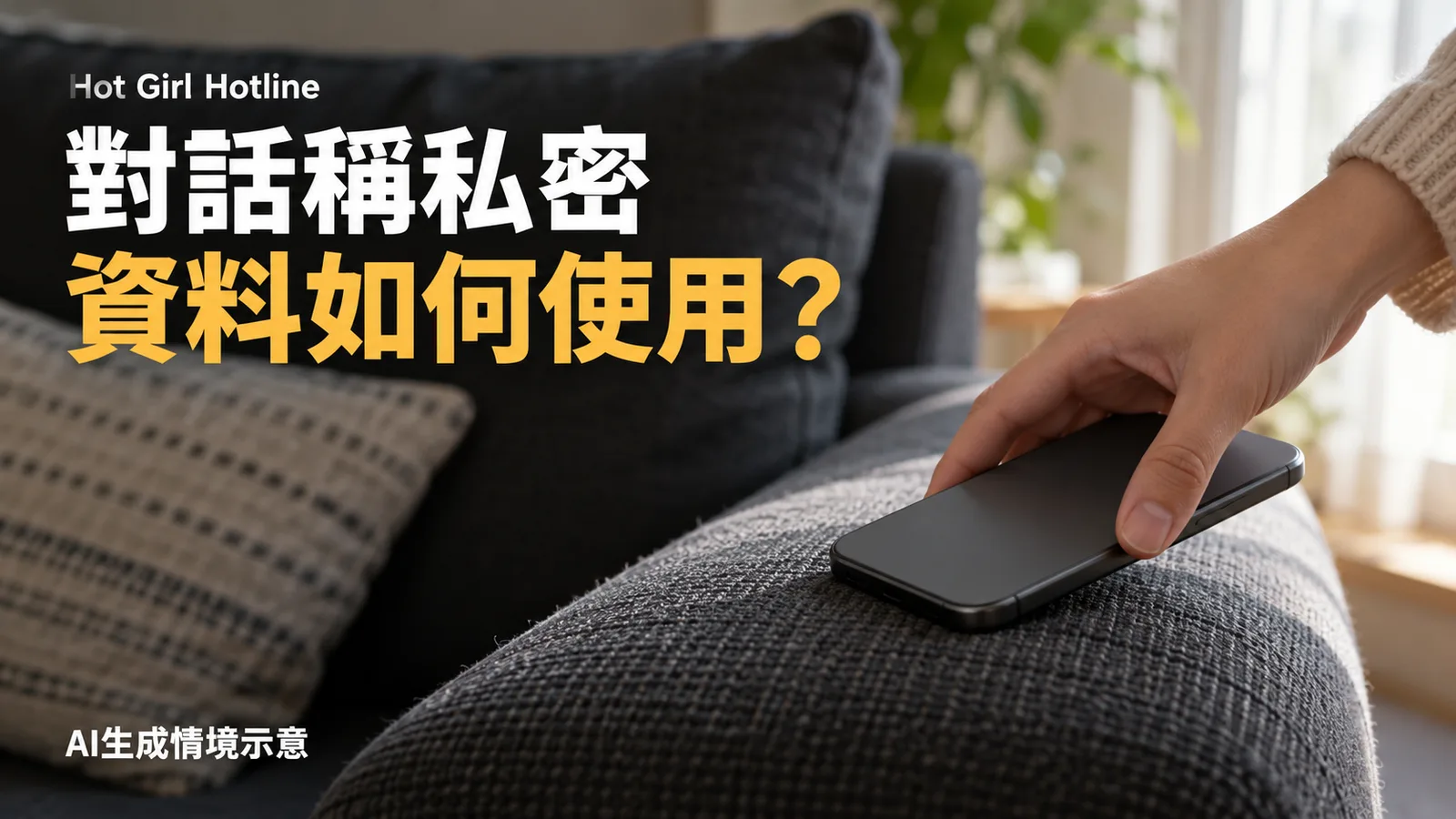 Hot Girl Hotline稱對話私密，條款仍列AI模型改進用途
