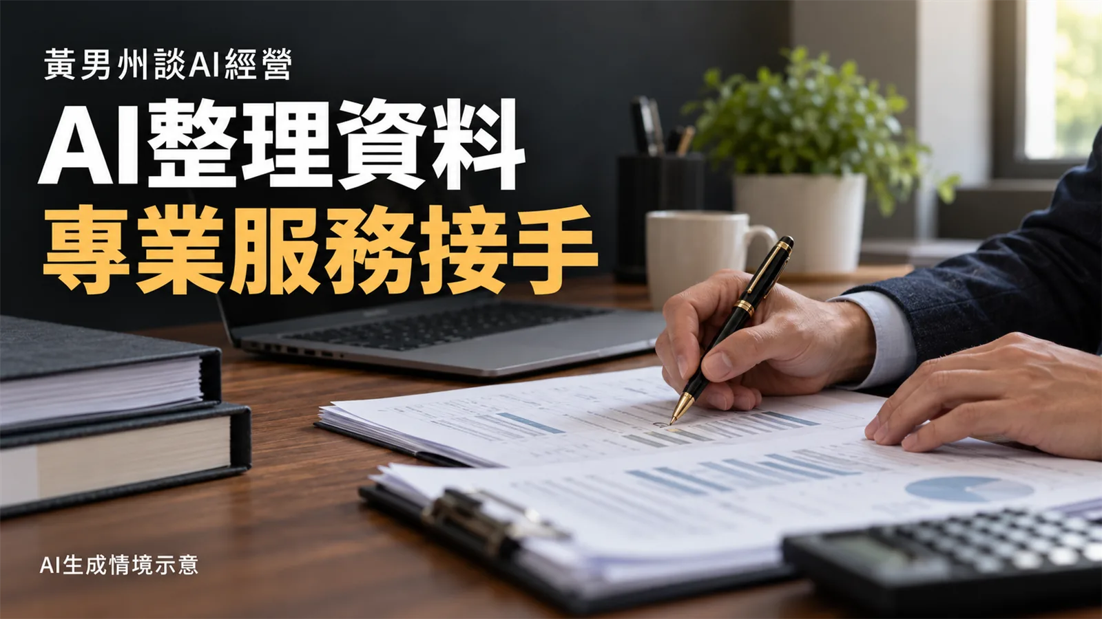 黃男州臺北大學談AI經營：顧客服務怎麼變，金融風險怎麼管？