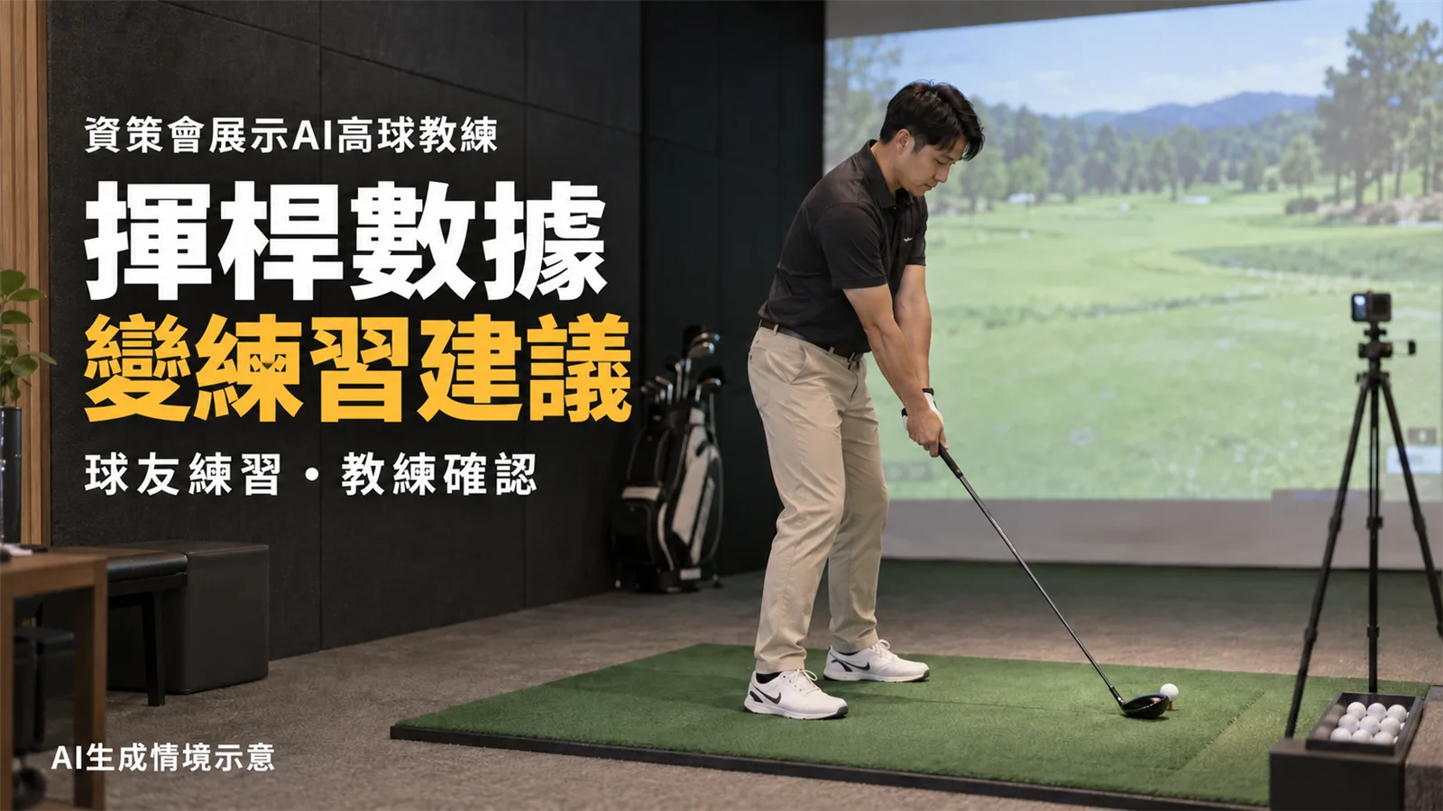 資策會展示AI高球教練，揮桿數據如何變成練習建議？