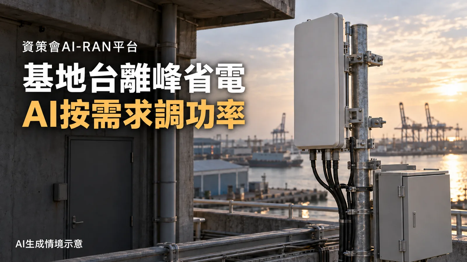 基地台離峰怎麼省電？資策會用AI按需求調功率