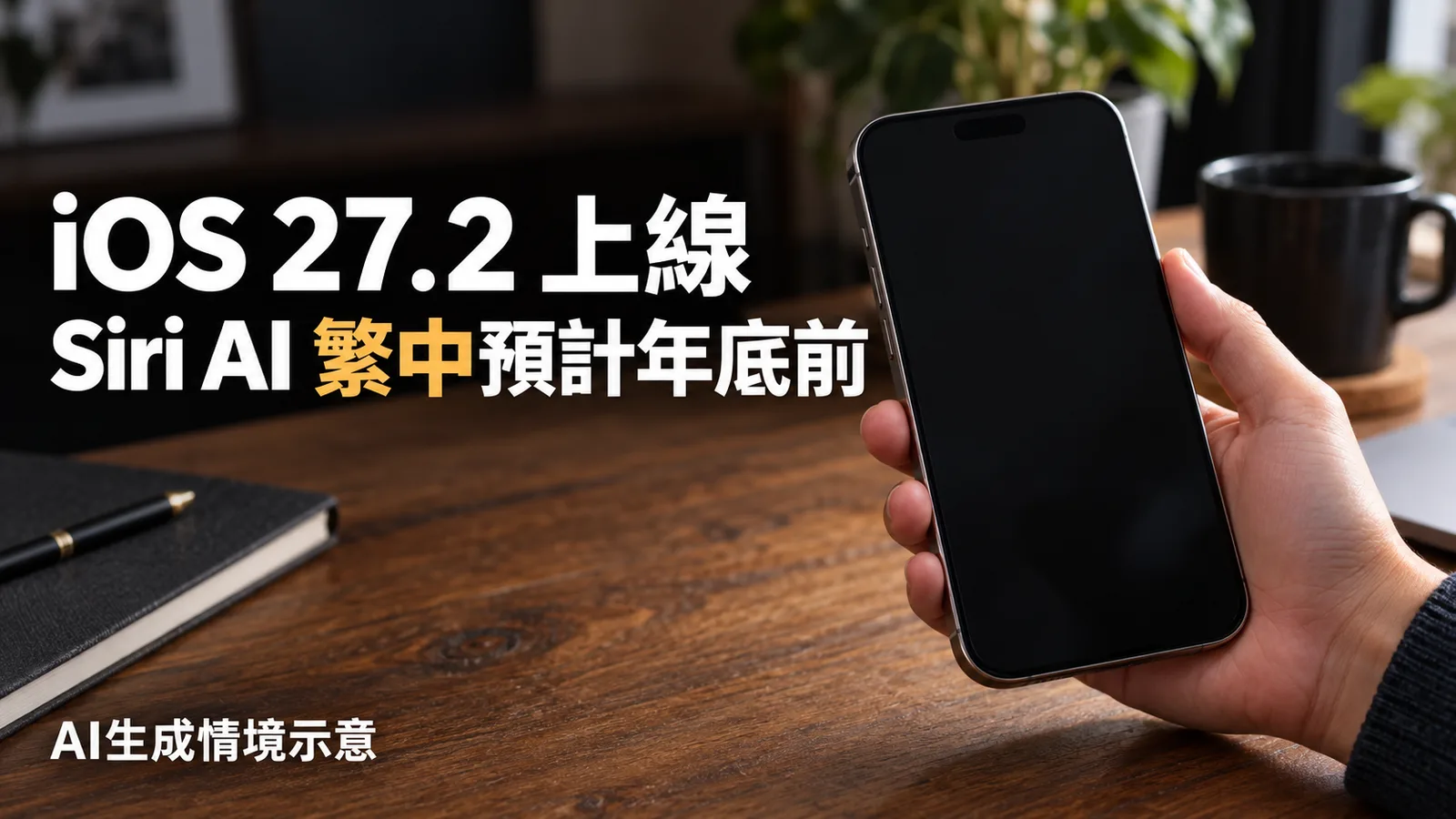 iOS 27.2上線：Siri AI繁中何時能用？支援機型與更新方式