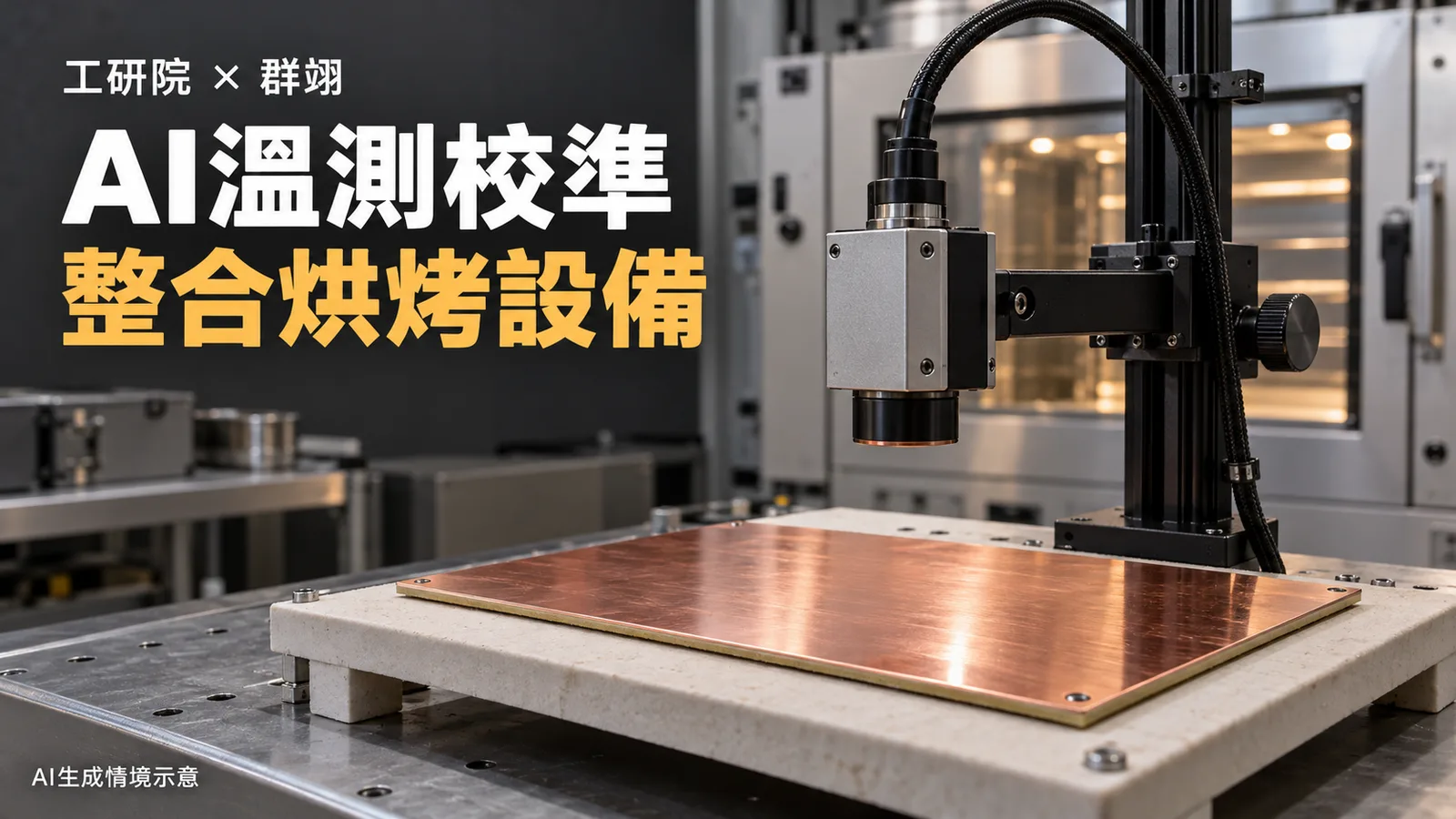工研院AI溫測整合群翊烘烤設備，校正載板量測偏差