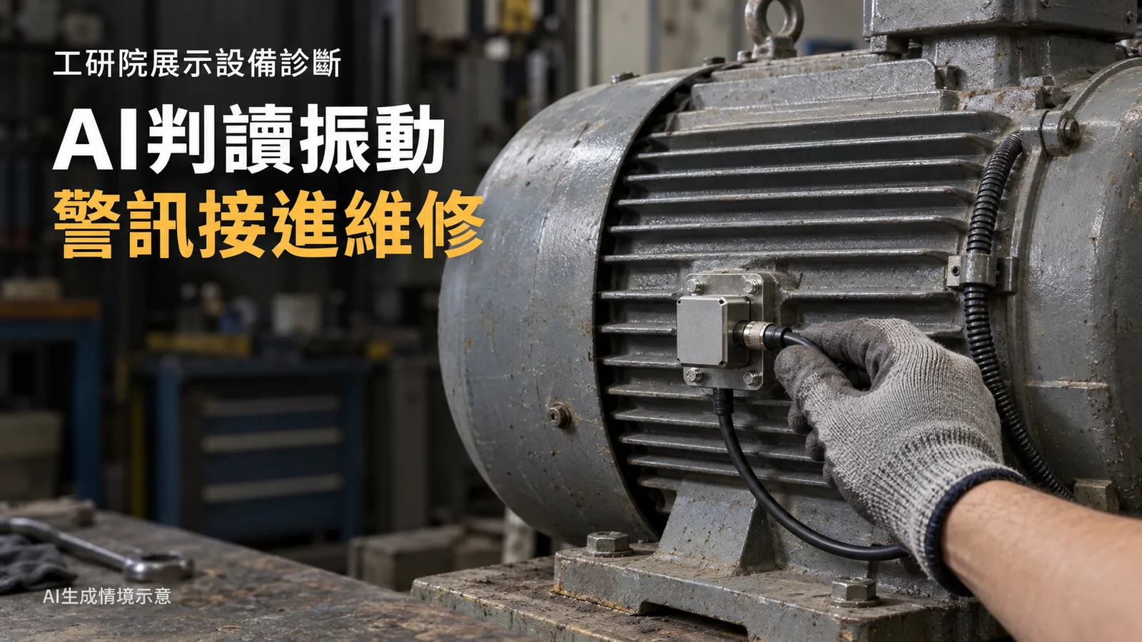 工研院展示AI設備診斷，從振動警訊提前安排維修