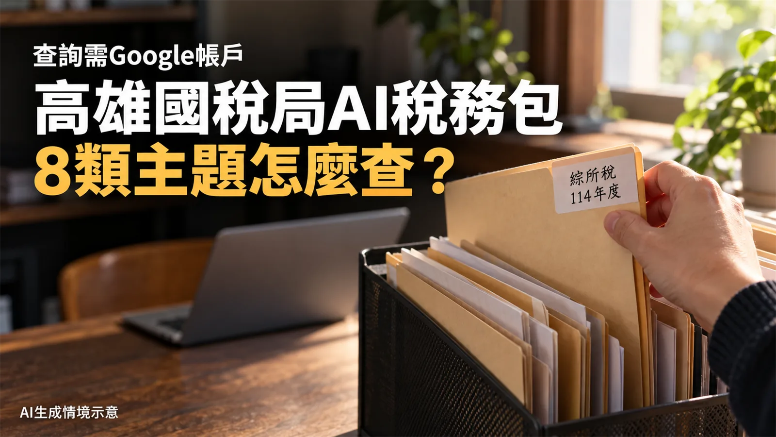 高雄國稅局AI稅務包怎麼查？8類主題、登入與更新方式