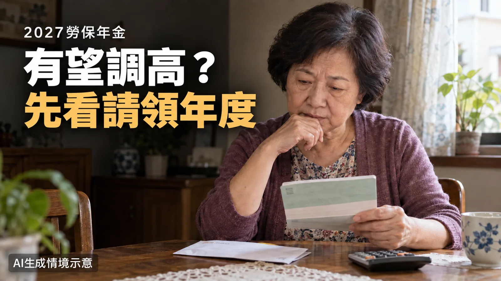 2027勞保年金有望調高？9個請領年度、調整門檻與入帳時點