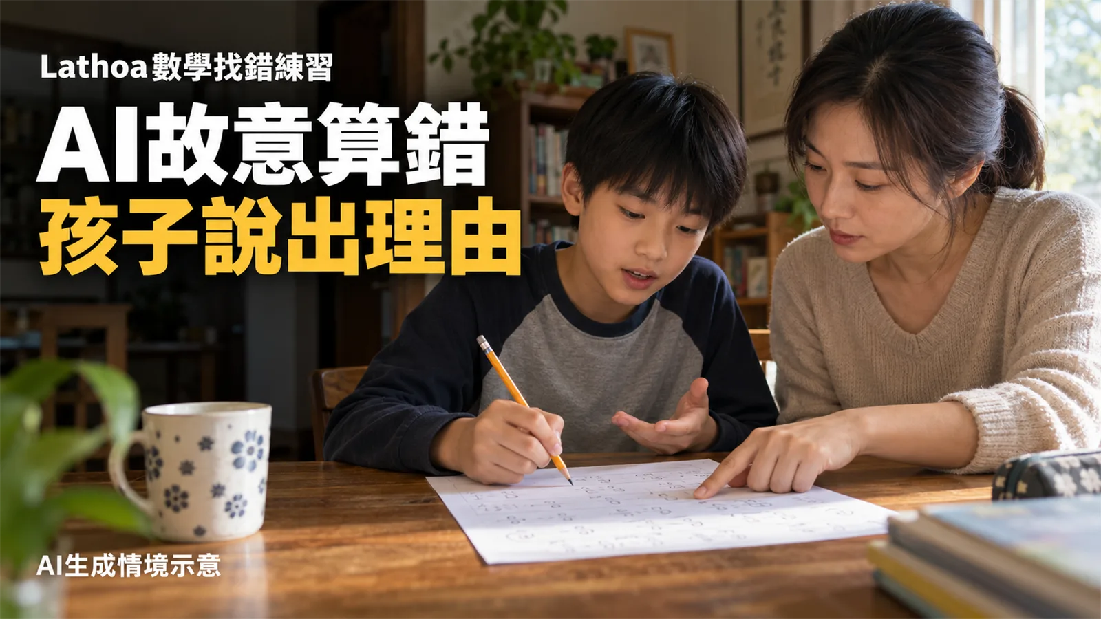 Lathoa讓AI故意算錯，家長怎麼陪孩子練習找錯？