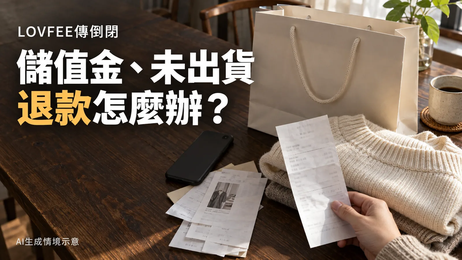 LOVFEE傳倒閉、員工爆欠薪，儲值金與未出貨訂單怎麼辦？