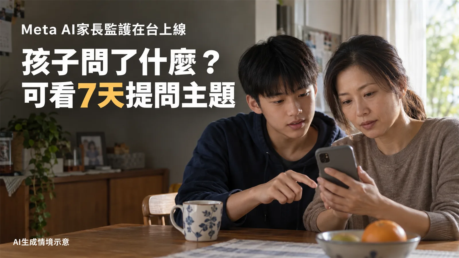 Meta AI家長監護在台上線：7天提問主題怎麼看、能看到對話嗎？