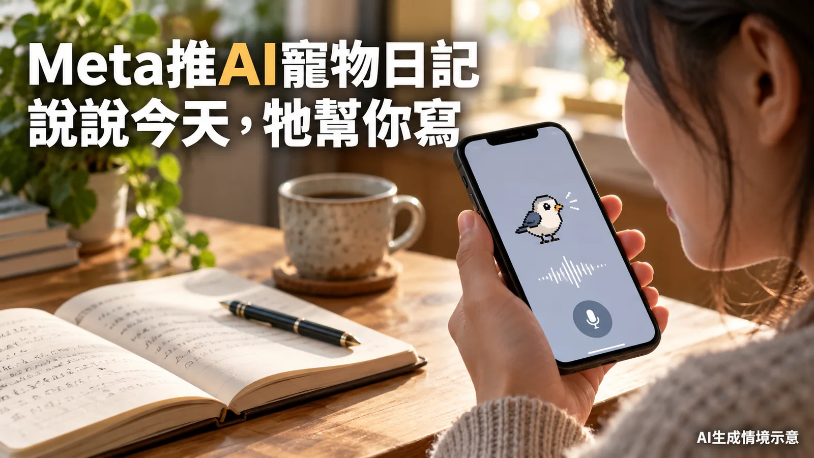 Meta推AI寵物日記Waddle World：能陪玩寫日記，台灣何時能用？