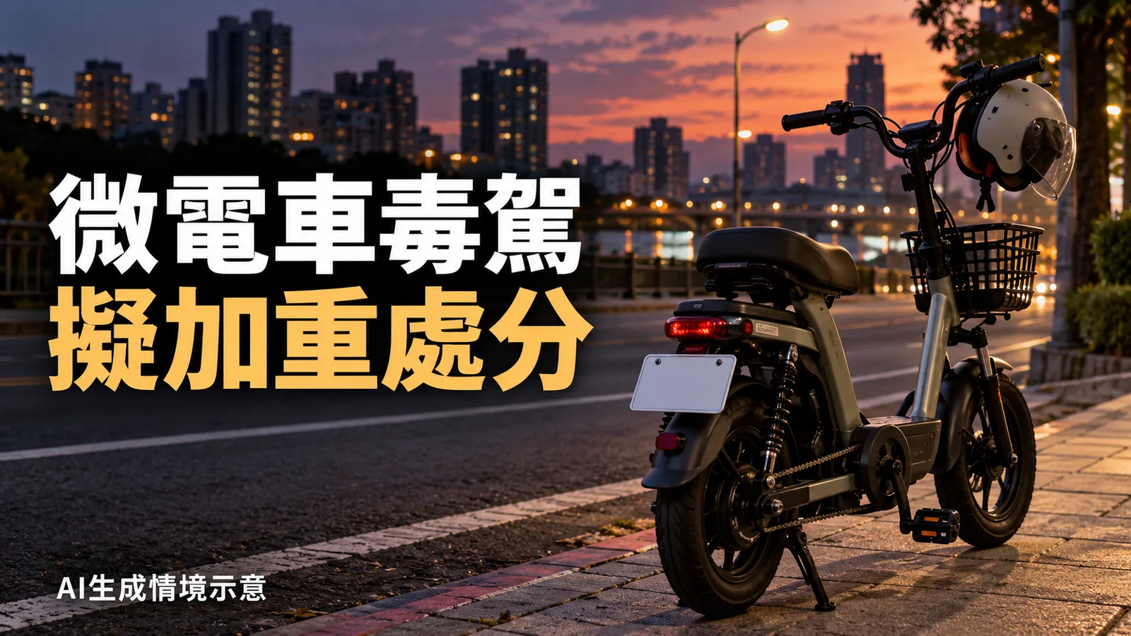 微型電動二輪車毒駕擬沒入車輛：現行罰多少、修法何時上路？