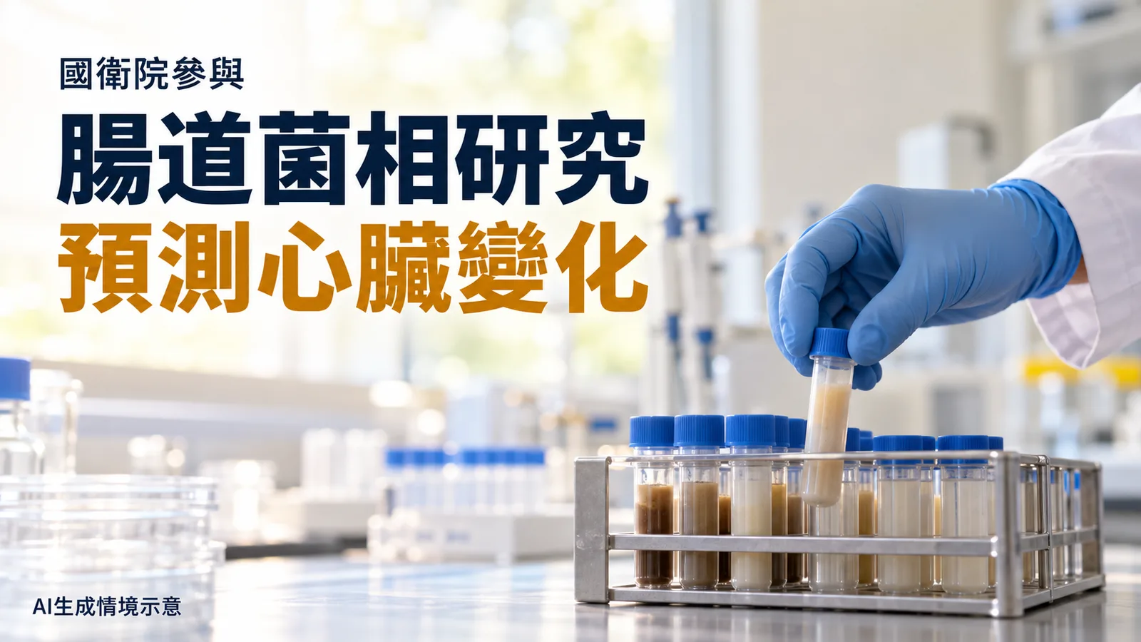 國衛院研究用腸道菌預測心臟變化，追蹤124人一年