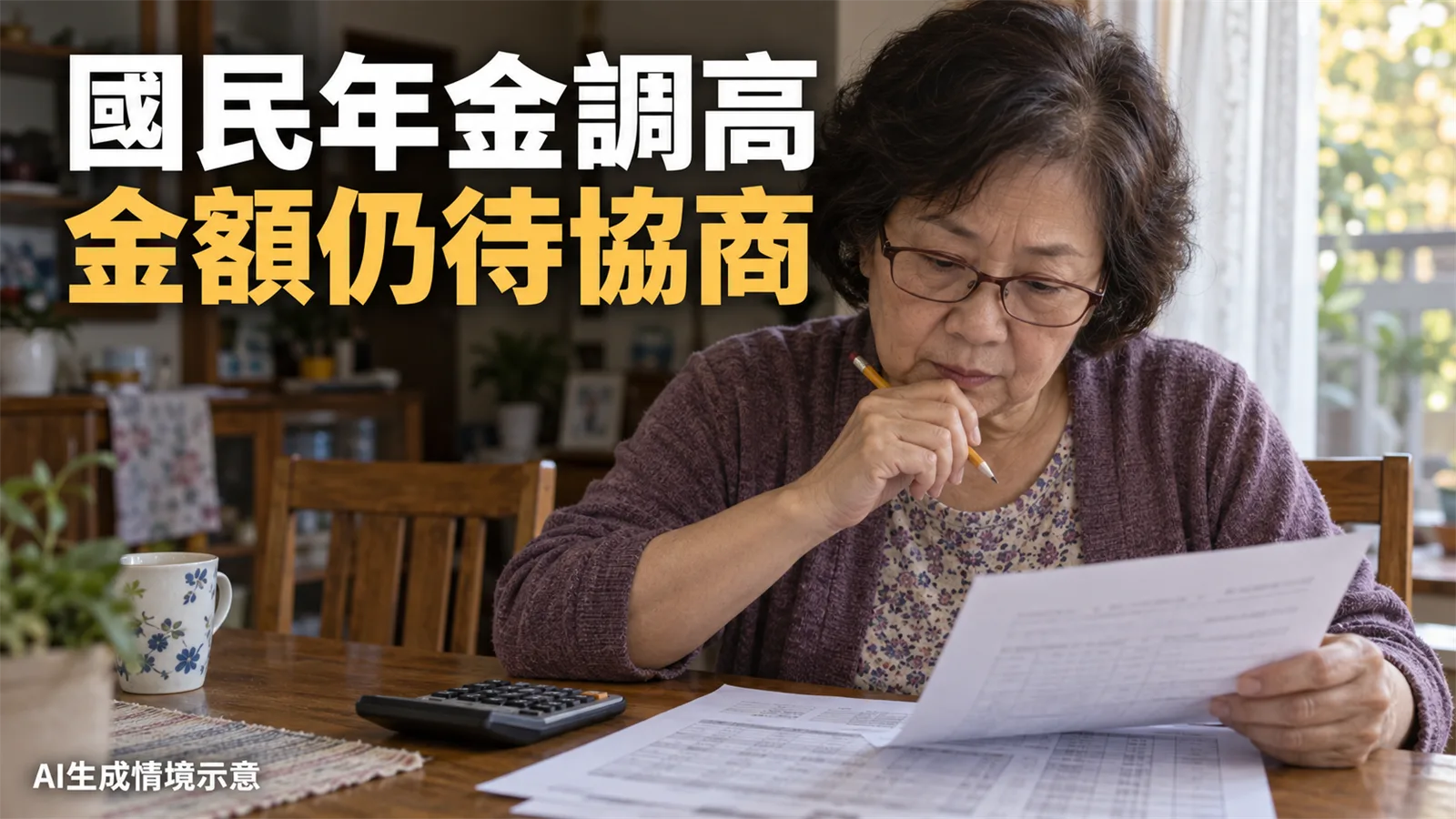 國民年金5,000元還沒定案：哪些給付擬調高、現在怎麼算？
