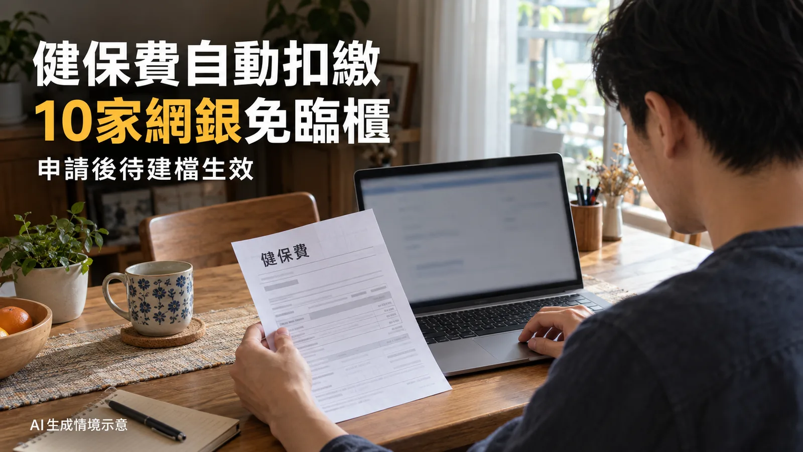 健保費10家網銀可申辦自動扣繳，生效前帳單怎麼繳？
