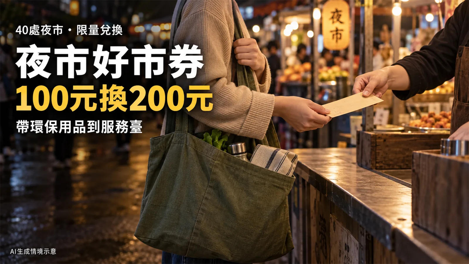 夜市好市券100元換200元怎麼領？40處日期、地點與使用規則