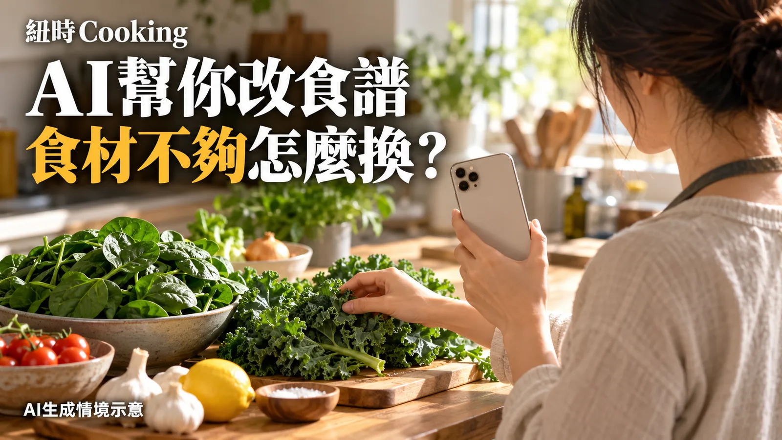 紐時Cooking測試AI改食譜：換食材後可對照原版