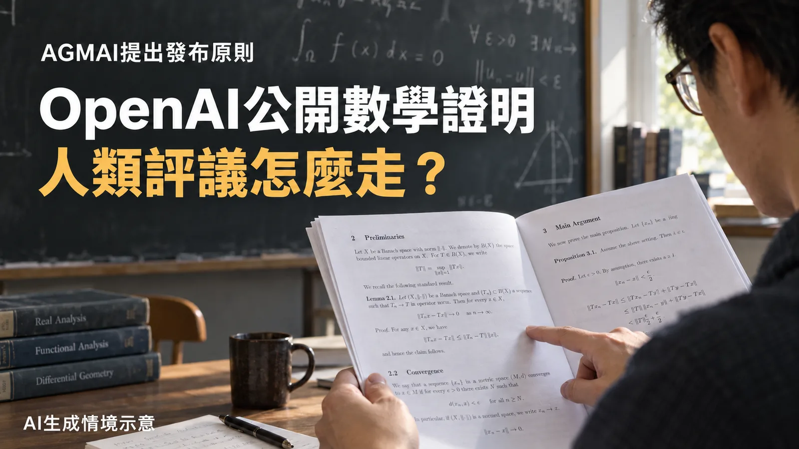 OpenAI公開AI數學證明，AGMAI說明後續評議原則