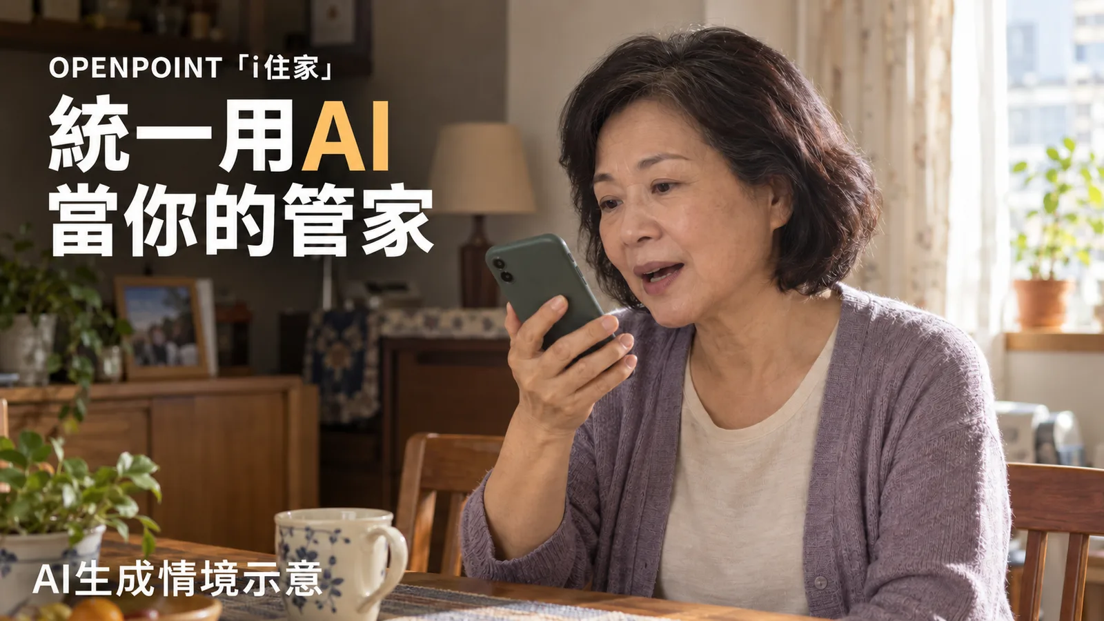 統一用 AI 當你的管家，OPENPOINT「i住家」能做什麼？