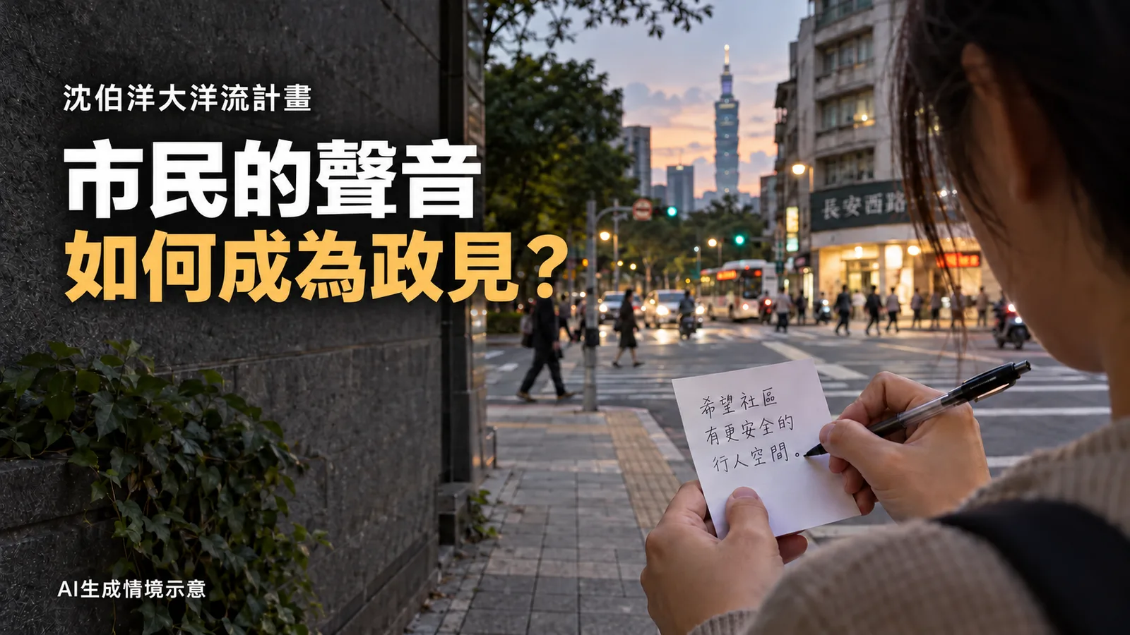 沈伯洋大洋流計畫怎麼運作？市民投稿、議題分析接上六區市政開講