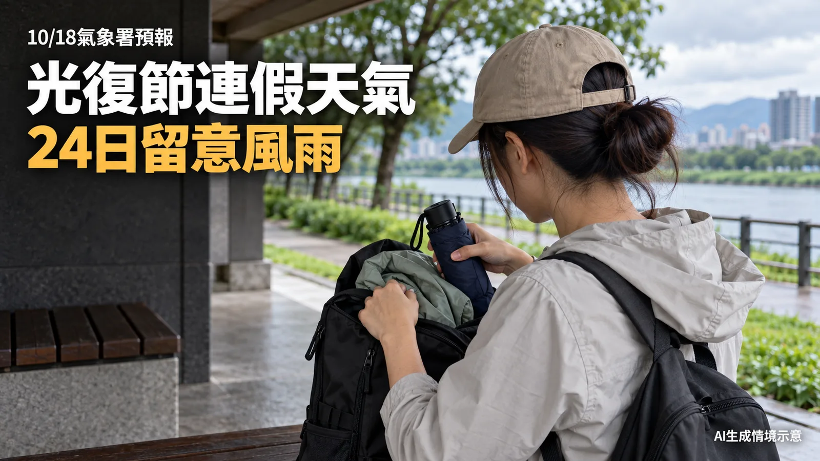 光復節連假天氣前瞻：24日中部以北防大雨，沿海留意長浪