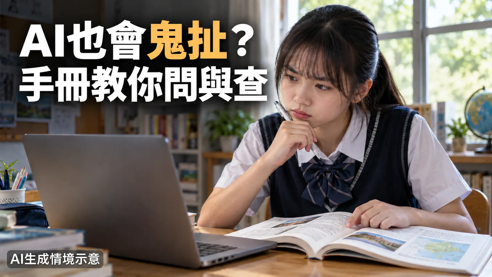 AI也會鬼扯？教育部手冊教中小學生問對問題、查證答案